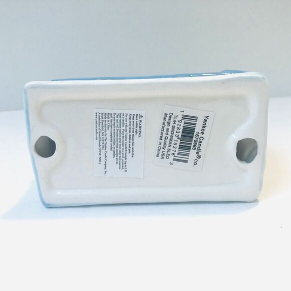 Yankee Candle Winter Snowman On Sled Tea Light Votive Candle Holder Ceramic NEW - Picture 6 of 6